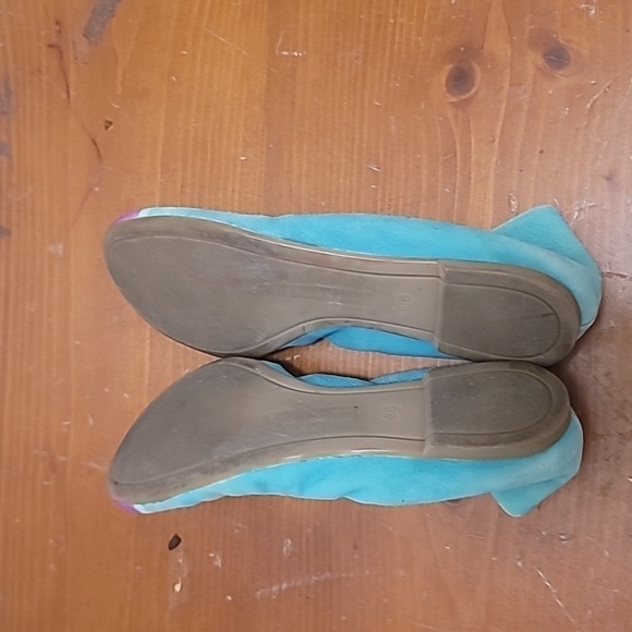 ANTHROPOLOGIE LEIFNOTES TAIKA DIP DYE SUEDE LEATHER BALLET FLATS SHOES SIZE 36 - Picture 7 of 10